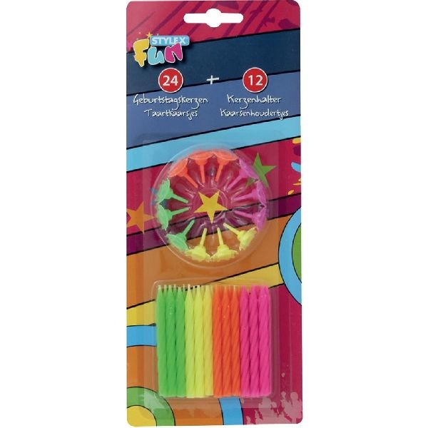 Basic Birthday candles 24 pieces