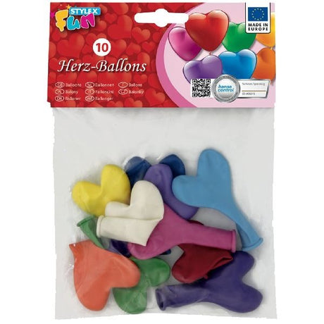 Stylex Luftballons Herz 10 Stück
