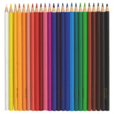 Crayons de couleur triangulaire Stylex 24 couleurs