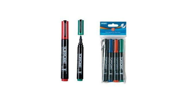 Toppoint Toppoint Permanent Markers 4 pieces