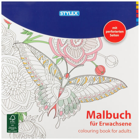 Stylex Malbuch für Erwachsene 24x24 cm