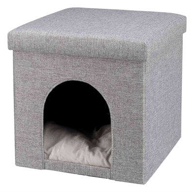 Trixie Pouf Cat Basket Cat Relax-IGlo Alois Grey