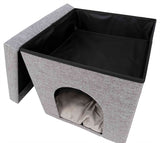 Trixie Pouf Cat Basket Cat Relax-IGlo Alois Grey