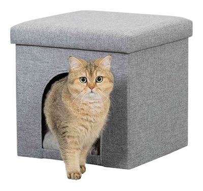 Trixie Pouf Cat Basket Cat Relax-IGlo Alois Grey