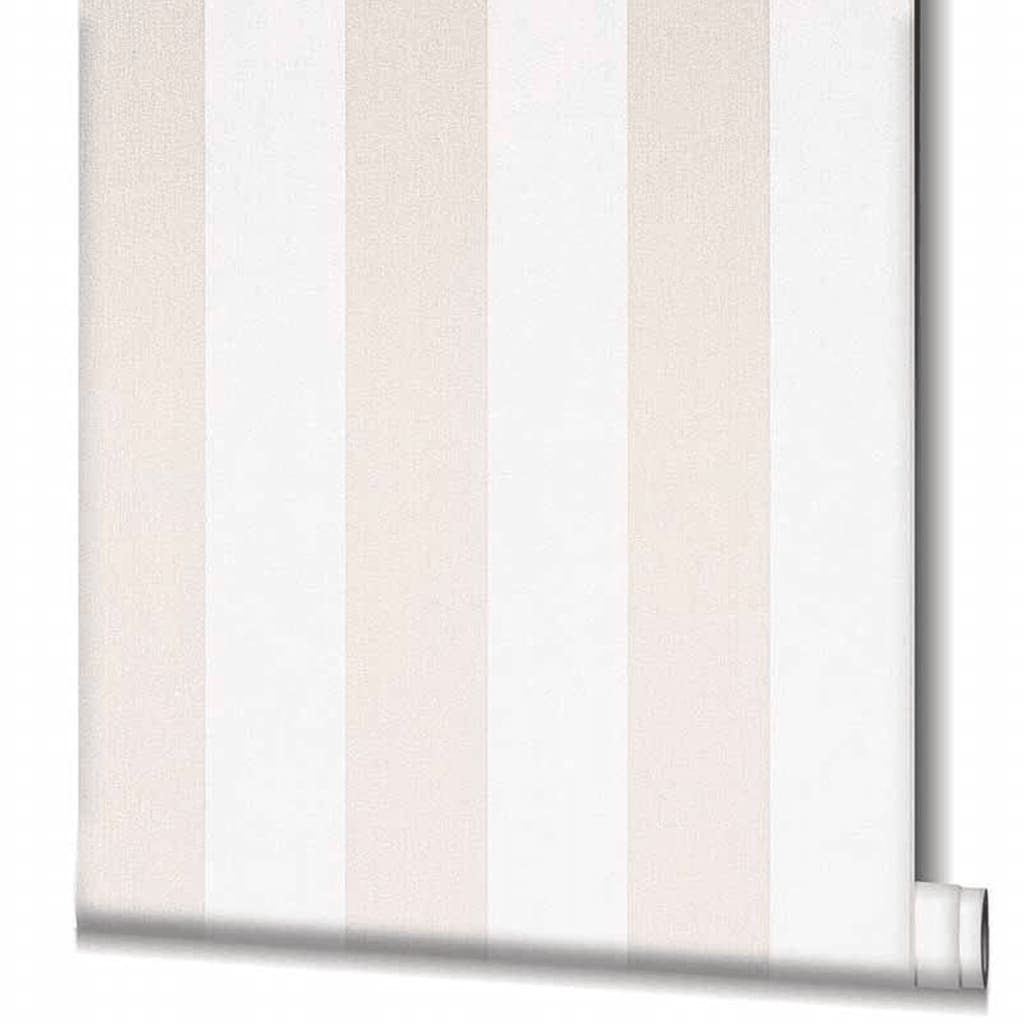 Noordwand Noordwand Wallpaper Topchic Stripes Beige and White