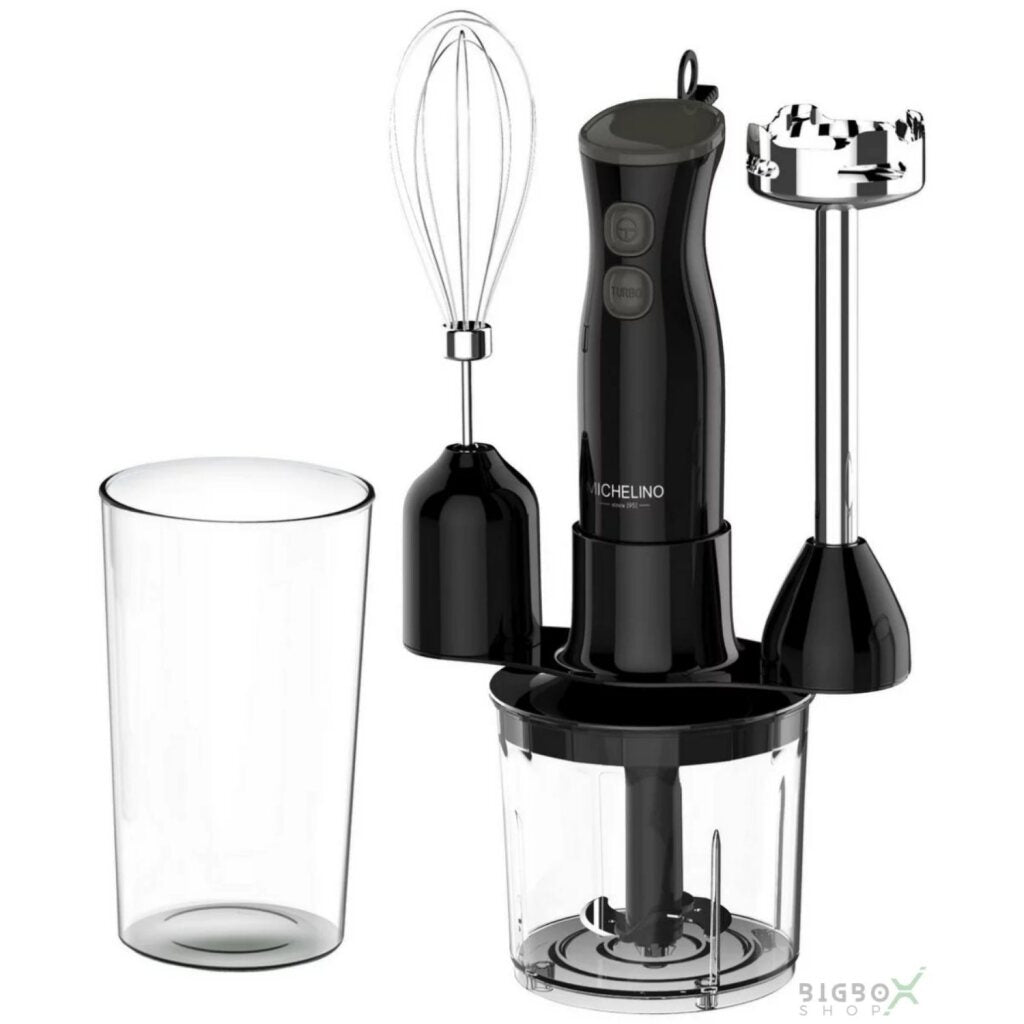 Michelino Stabmixer-Set 6-teilig schwarz