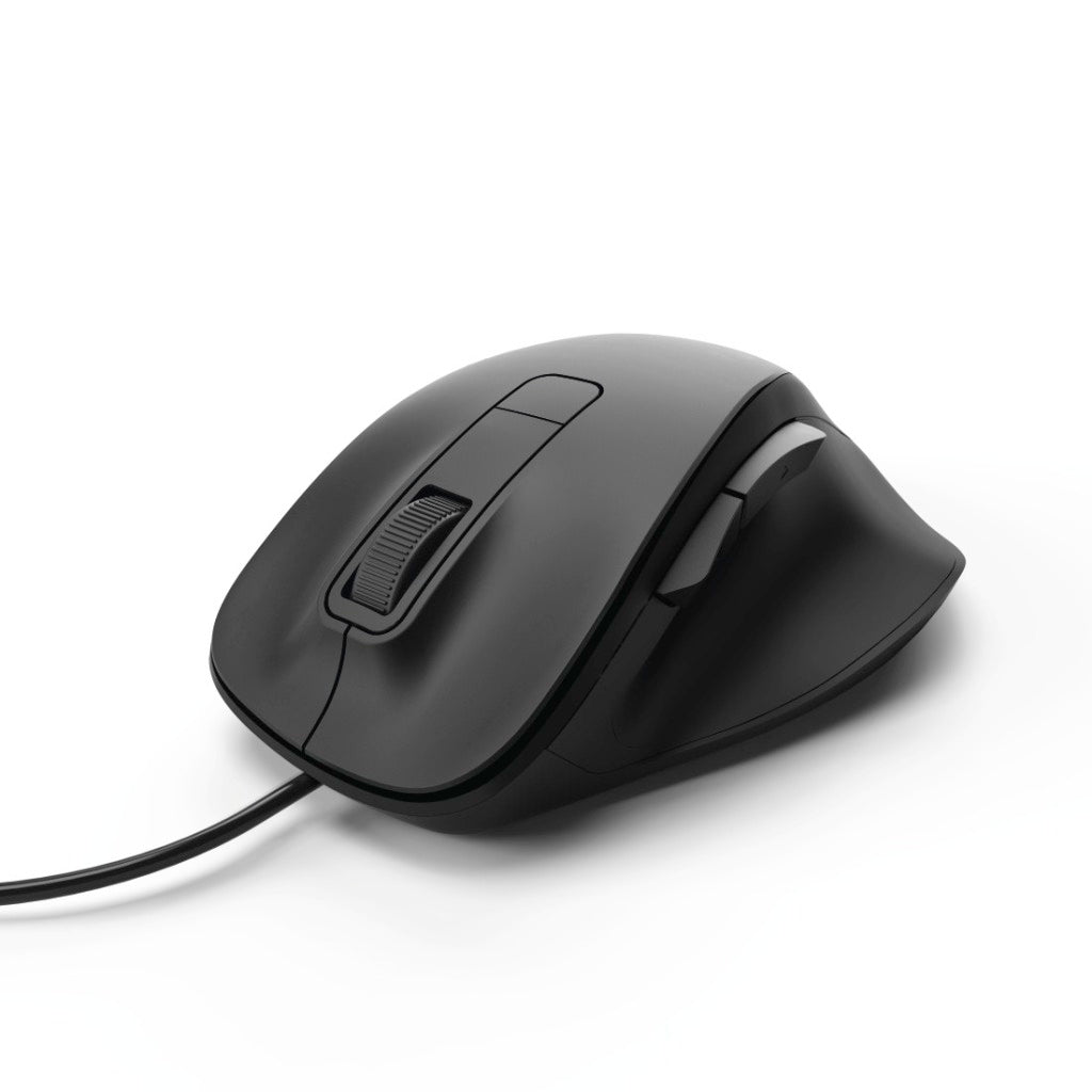 Mouse óptico Hama con 6 botones MC-500 con cable negro