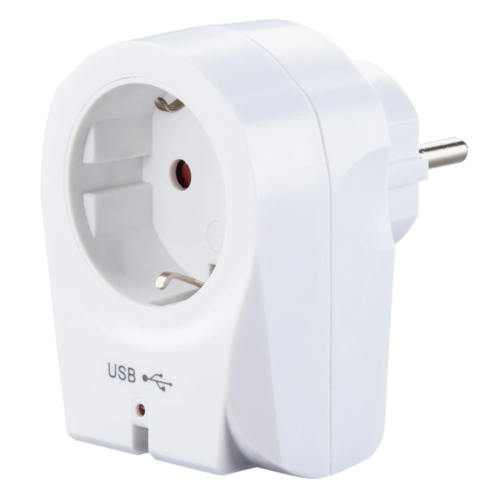 Hama usb -plug adaptador -plader 2.1 un blanco