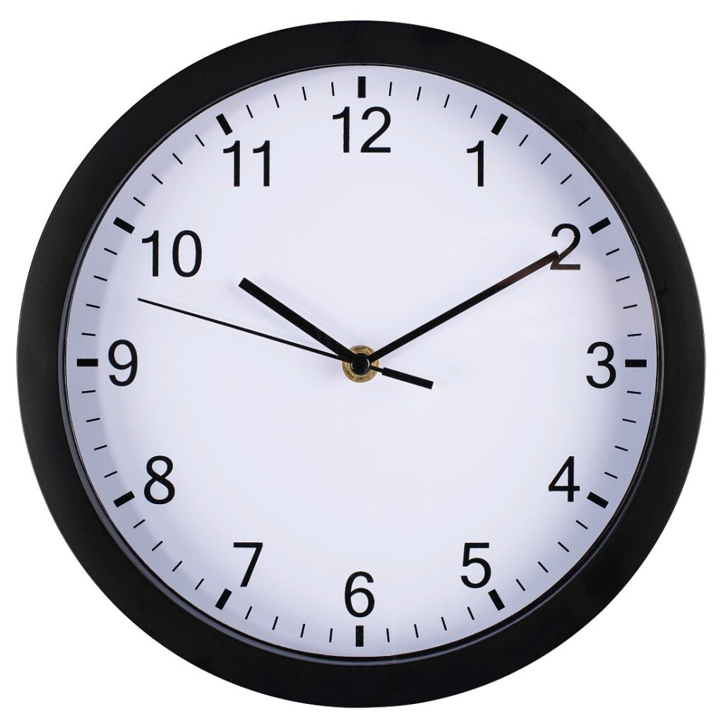 Hama Wall Clock puro Ø 25 cm de brazo de ruido negro