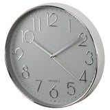 HAMA Wall Clock Elegance Ø 30 cm Bran sonore Silver Grey Gris