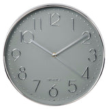 Hama Wanduhr Eleganz ø 30 cm geräuscharm Silbergrau