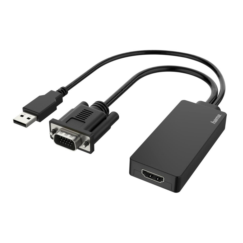 Adaptador de video Hama VGA+USB Plug-HDMI Comercio;