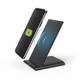 Hama kabelloses Ladegerät Qi-FC10S 10 W kabelloses Smartphone-Ladepad schwarz
