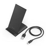Hama kabelloses Ladegerät Qi-FC10S 10 W kabelloses Smartphone-Ladepad schwarz