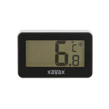 Xavax Digitalthermometer für Kühlschrank, Gefrierschrank und Gefriertruhe, schwarz