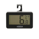 Xavax Digitalthermometer für Kühlschrank, Gefrierschrank und Gefriertruhe, schwarz
