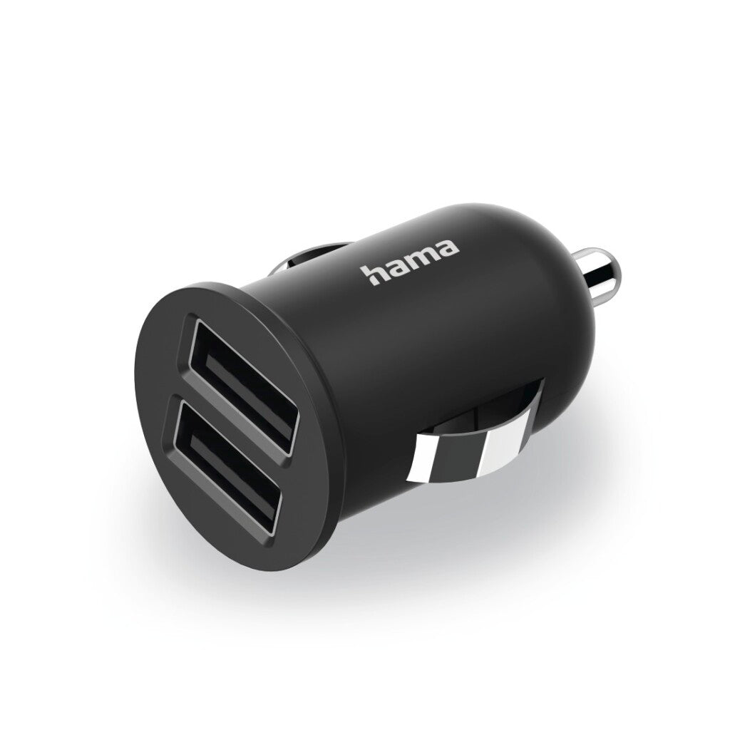 HAMA 2 fois les cigarettes USB Charger. Adaptateur de charge pour la voiture 2,4 à 12 W.