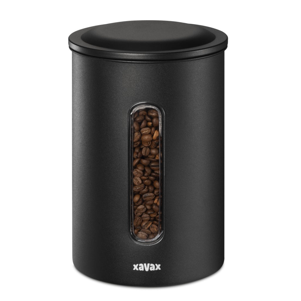 Xavax Kaffeedose für 1,3 kg Bohnen oder 1,5 kg Pulver, luftdicht, aromadicht, schwarz