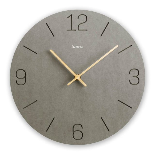 Hama Wanduhr - Kreta - Quarz - Analog - Grau