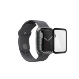 Hama Displayschutzfolie Super Hybrid für Apple Watch 7 8 9 41 mm Montagehilfe