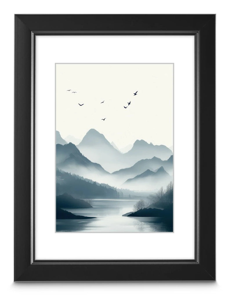 Hama kunststof lijst chill zwart 15 x 20 cm