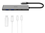 Hama USB-C Hub 4 Ports 2x USB-A 2x USB-C USB 3.2 Gen2 10 Gbit S PD Alu