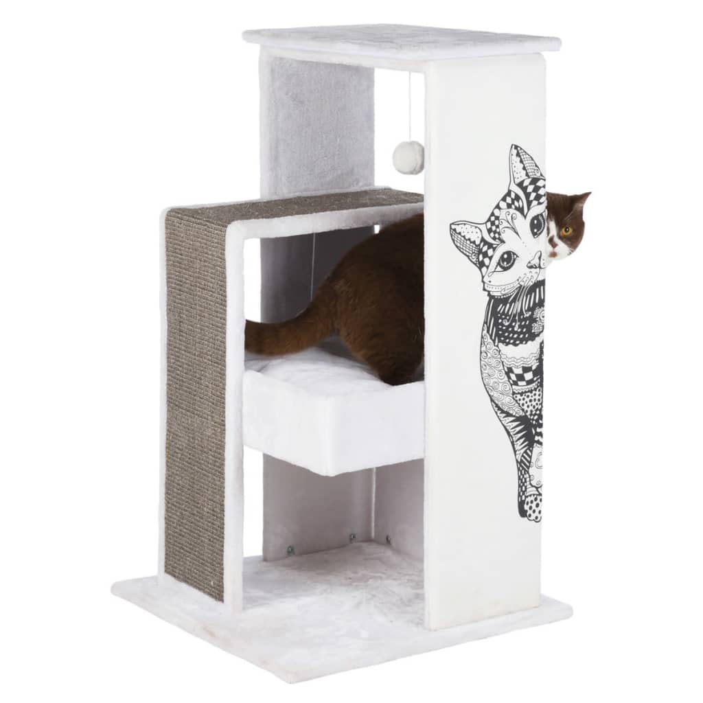 Trixie Scratching Post Maria White Grey