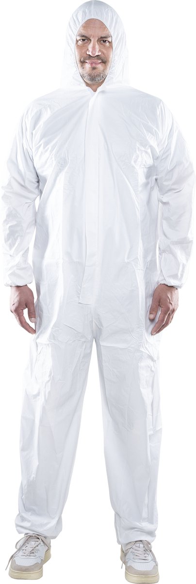 Wolfcraft - Einweg-Overall mit Kapuze - XXL - 4970000