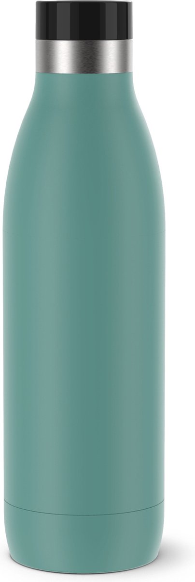 Tefal bludrop basic - thermosfles - 0.7l - groen - lekvrij - rvs - geschikt voor warme en koude dranken