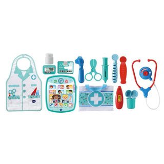 Vtech Care Lederspielzeug-Arzt-Set – Lernspielzeug – inklusive 15 Zubehörteilen – mit gesungenen Liedern
