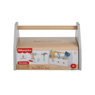 Fisher-Price-Werkzeugkasten aus Holz