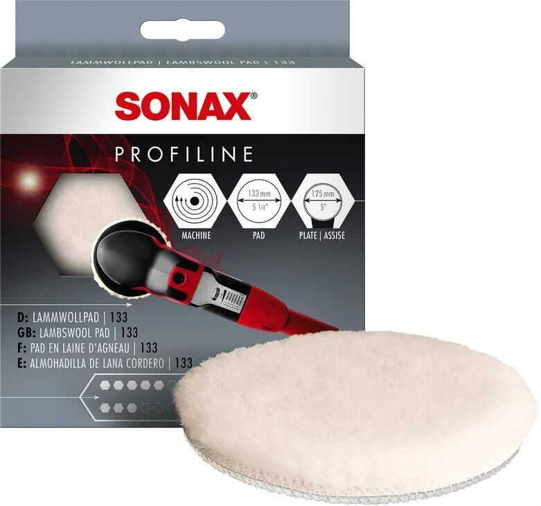 Sonax Polierkappe Lammwollpad Lammfellpads 130 mm