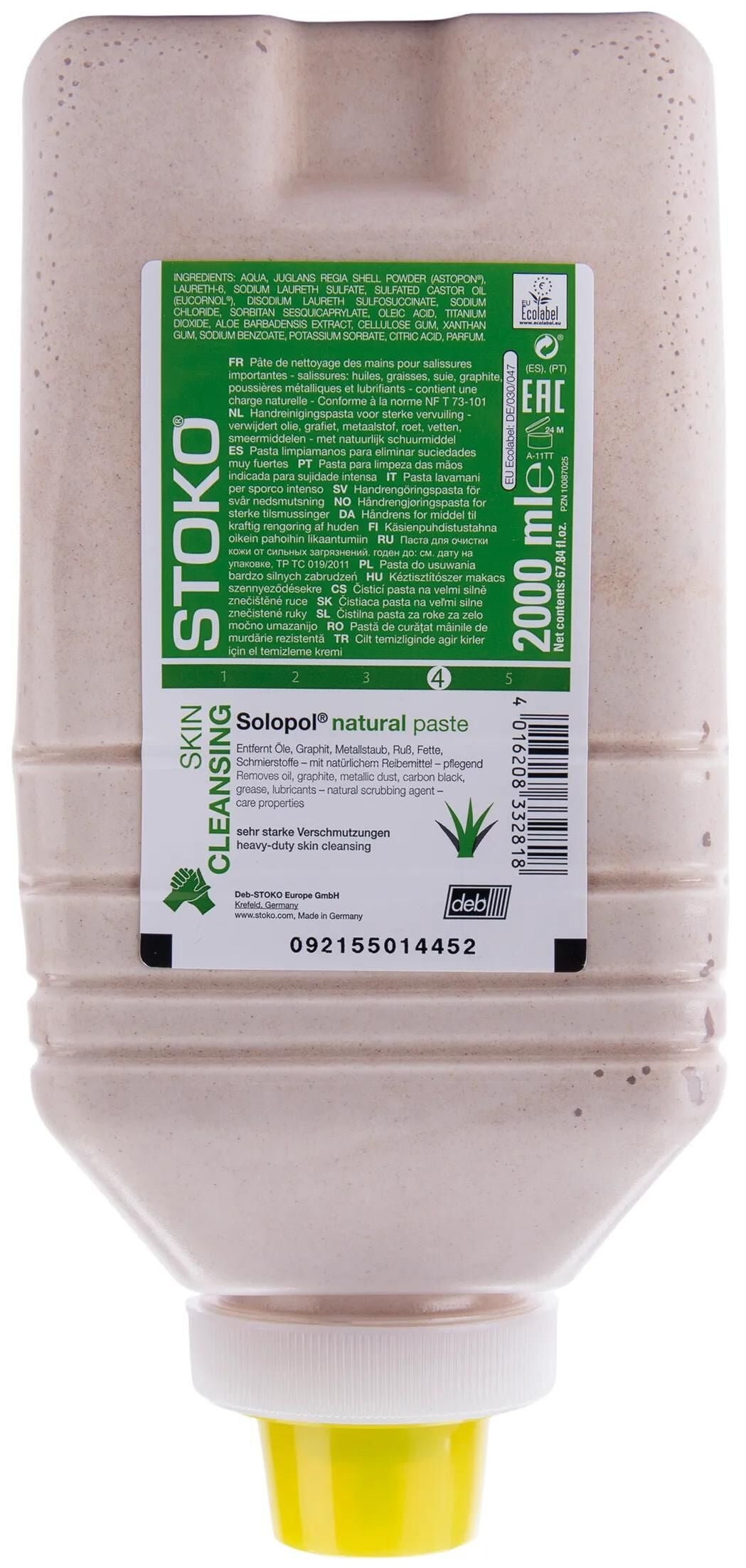 Stoko Handreiniger Solopol Natural Solopol 2000 ml Deb- Handreiniger