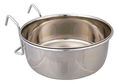 Trixie Food Bowl med holder for å henge rustfritt stål