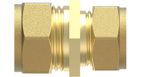 Kirchhoff messing verloopstuk, blank, 18 mm x 15 mm, klemkoppeling voor koperen buis - 989454717