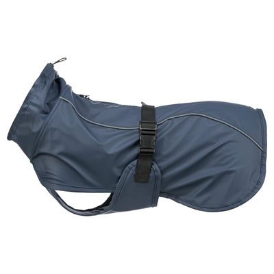 Trixie Be Nordic Regenmantel für Hunde – Husumblau – Rückenlänge 62 cm – XXL