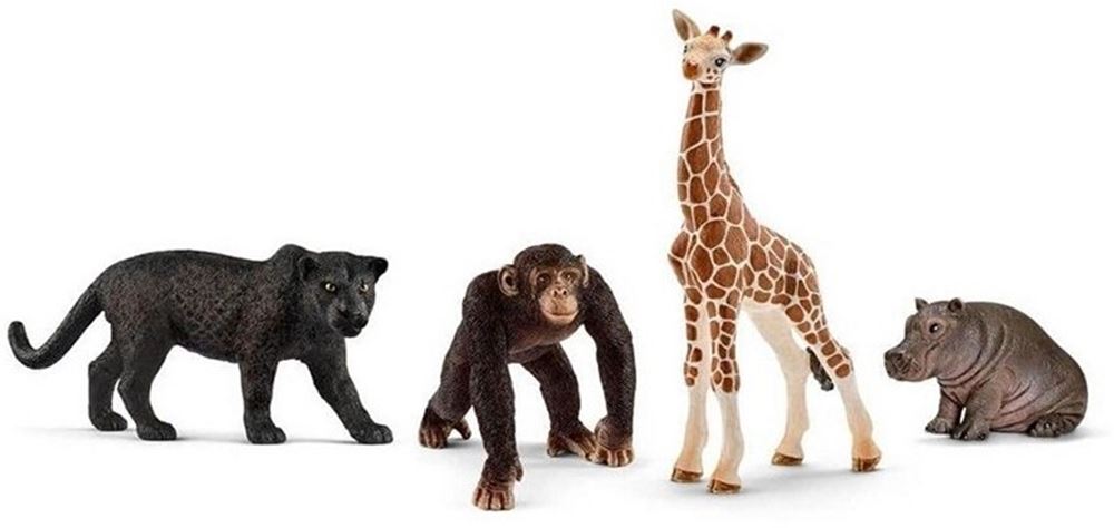 Schleich wild life 4-pack. 15x19 cm. 3+