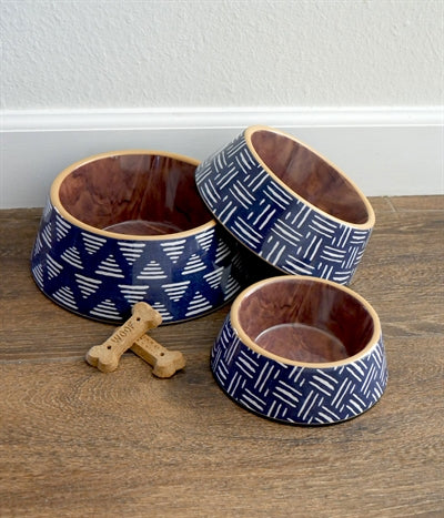 Tarhong s hrano Bowl Dog oasis melamine indigo modra