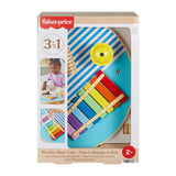 Fisher-Price-Musiktisch aus Holz – mit Instrumenten – 3-teilig