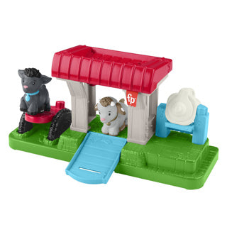 Fisher Price LP-Futter für Ziegen auf der Weide