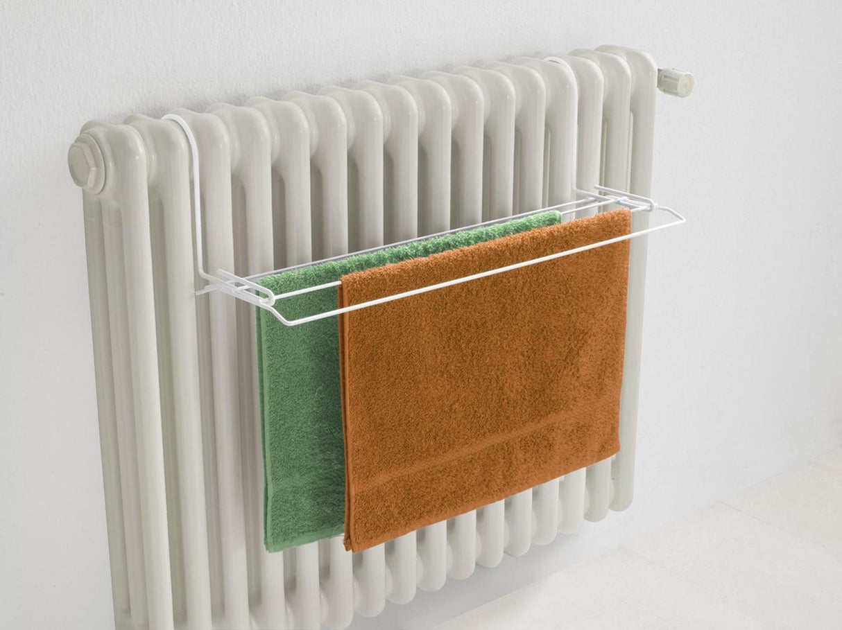Metaltex iseo Heizkörper-Wäscheständer 58x17 cm 2 m Wäscheleine weiß
