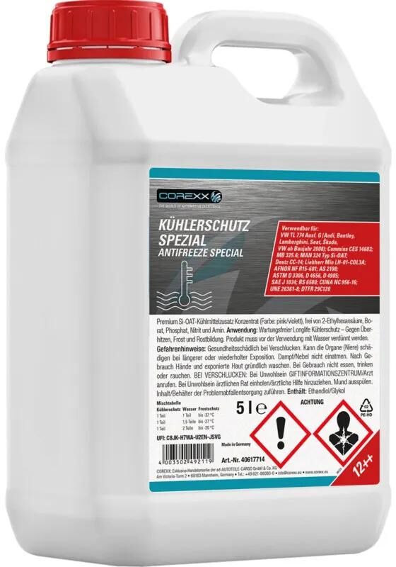 Corexx Kühlerschutzmittel Spezial G12++ Frostschutzmittel Spezial 5 l (G12++ G13)