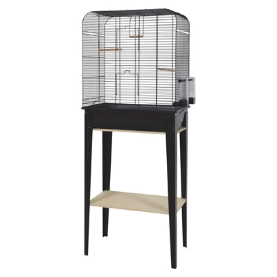 Zolux Bird Cage Chic Loft avec meuble noir