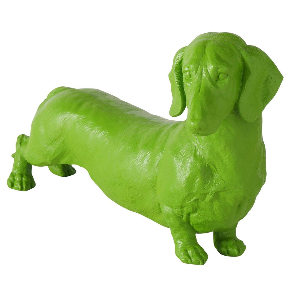 Boltze Startseite Figur Dackel grün 38x24cm