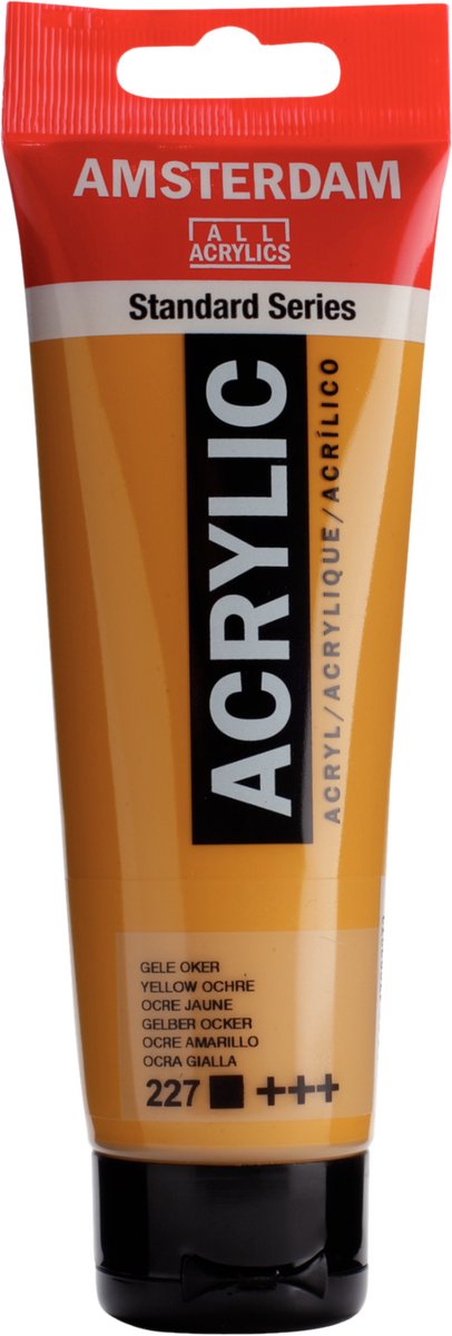 Amsterdam standard series acrylverf tube 120 ml gele oker 227