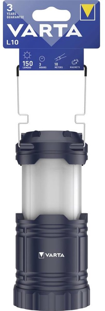 Varta 15673101111 Laterne L10 3aa ohne Batt. Campinglaterne 150 lm 272 g schwarz