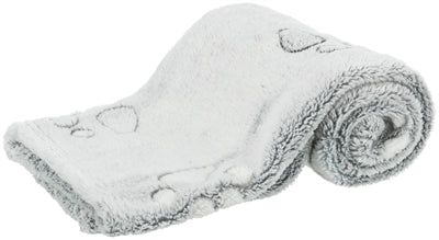 Trixie Hundedecke Nando weiches Fleece hellgrau