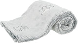 Trixie Hundedecke Nando weiches Fleece hellgrau