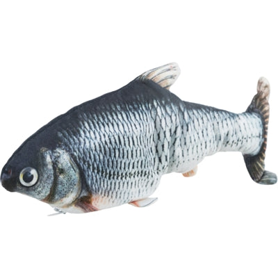 Trixie bespritzt Fische mit Stoffkatzenminze