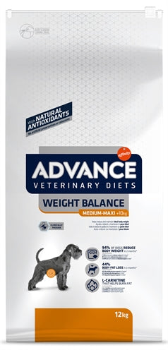 Advance Veterinary Diet Dieta Bilans Waga Medium MAXI